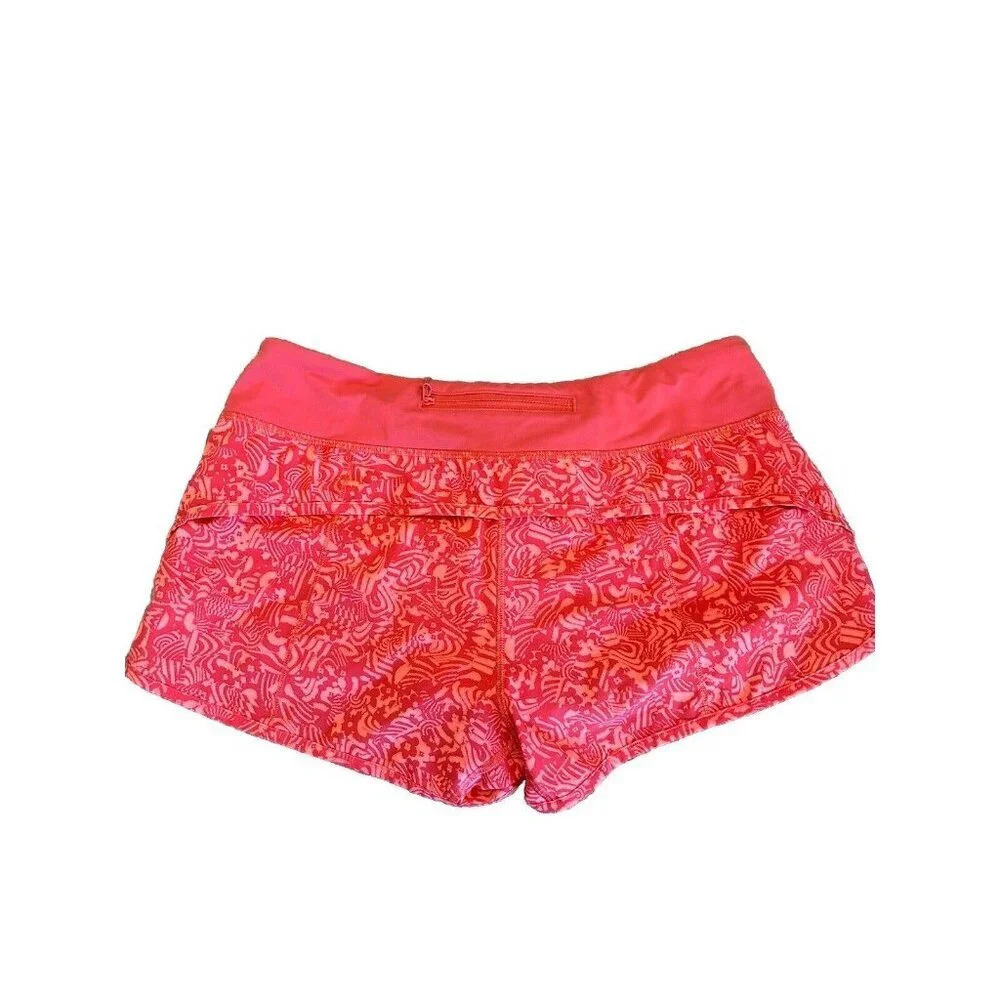 Lululemon Seawheeze 2017 Speed Short Chop Chop Grapefruit Dust Coral Women’s 8